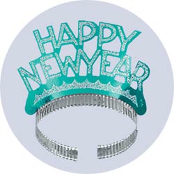 color new years tiaras