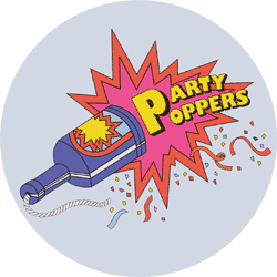 champagne party poppers