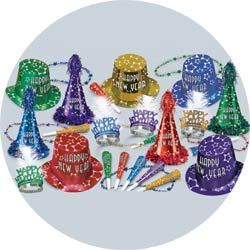 gem star assortment 88445-50 new years party kit