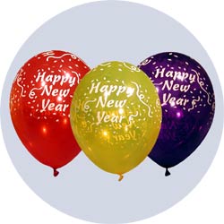 happy new years balloons