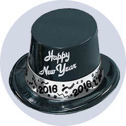 2018 new years hats silver