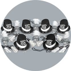 top hat & tails assortment 88574-50 new years party kit