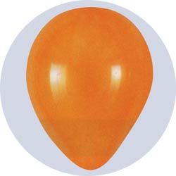 orange latex balloons